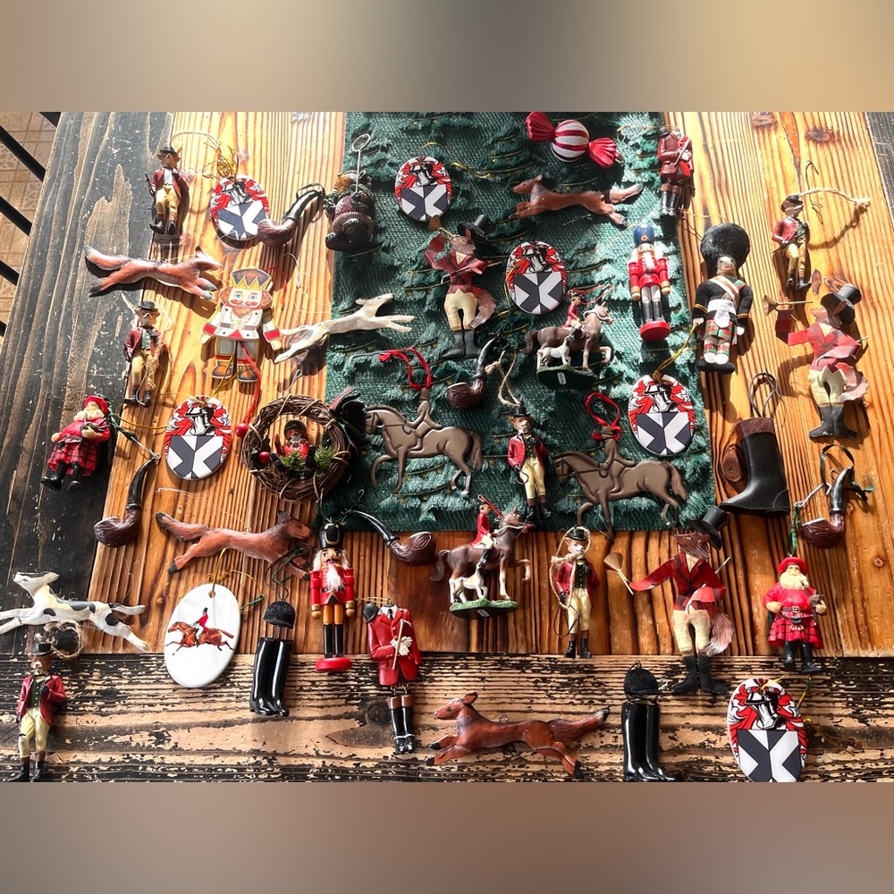 Vintage Equestrian Themed Ornaments
